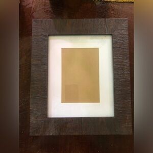 Brown Faux Wood Picture Frame. 8x10 or 5x7